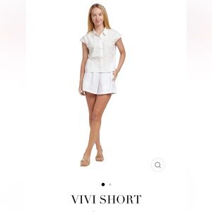 Taylor Tillman white Vivi shorts new with tags